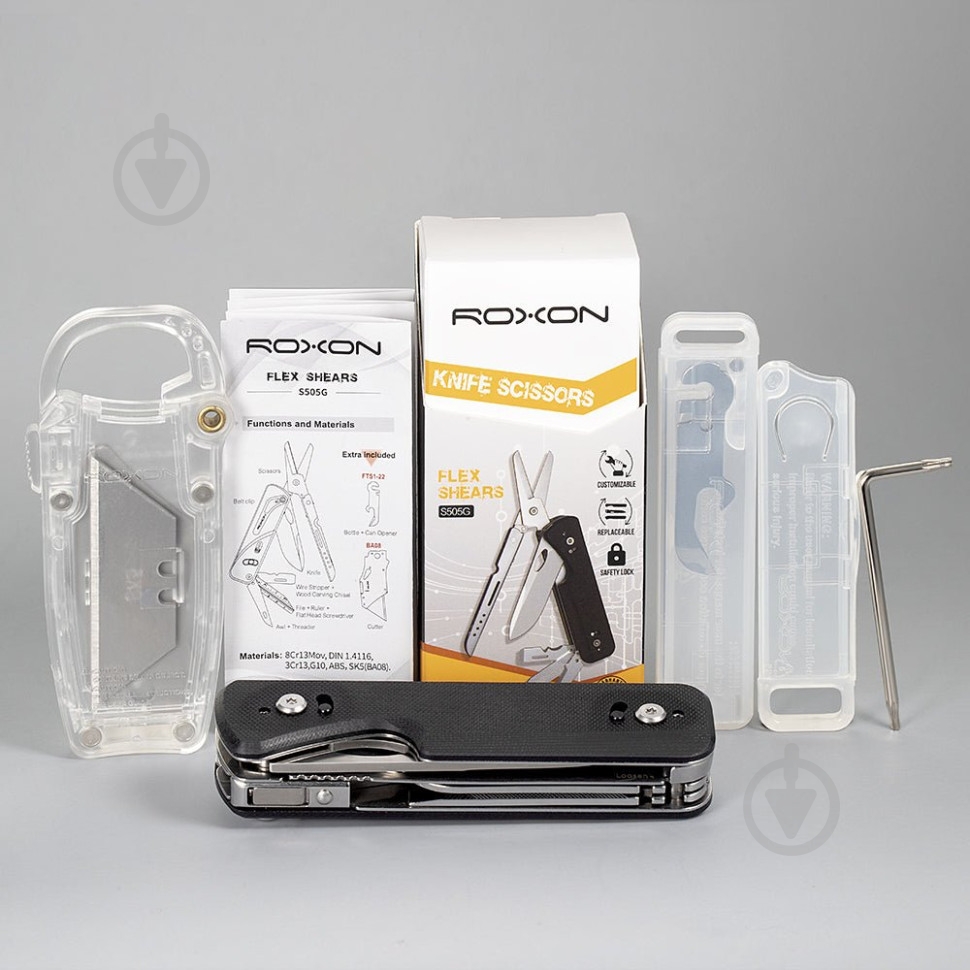 Мультитул Roxon Flex S505G, черный (14 в 1) S505GNoir - фото 16