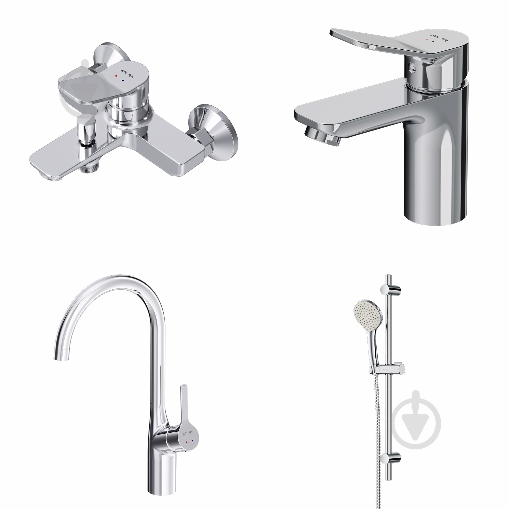 Набор смесителей AM.PM X-Joy F40785AK0 - фото 1 Набор смесителей AM.PM X-Joy F40785AK0 - фото 1