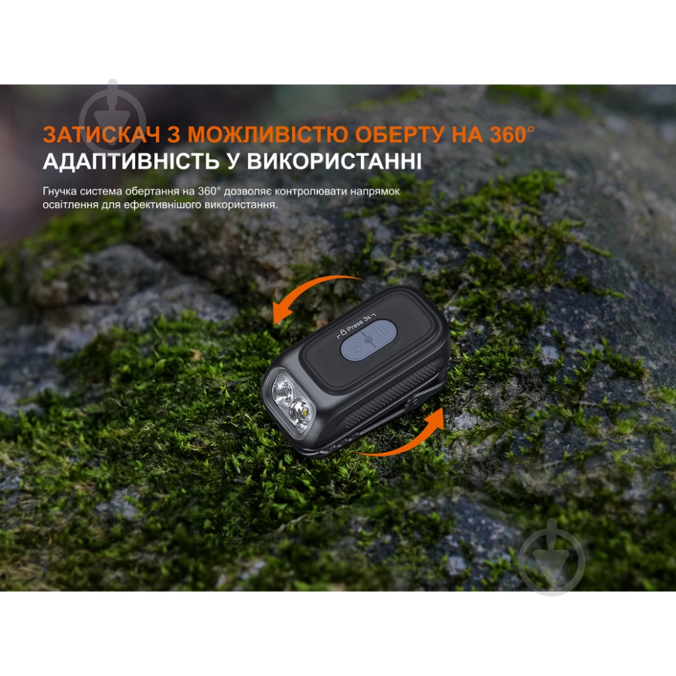 Фонарь Fenix Light 300 Lm черный E04RB - фото 8