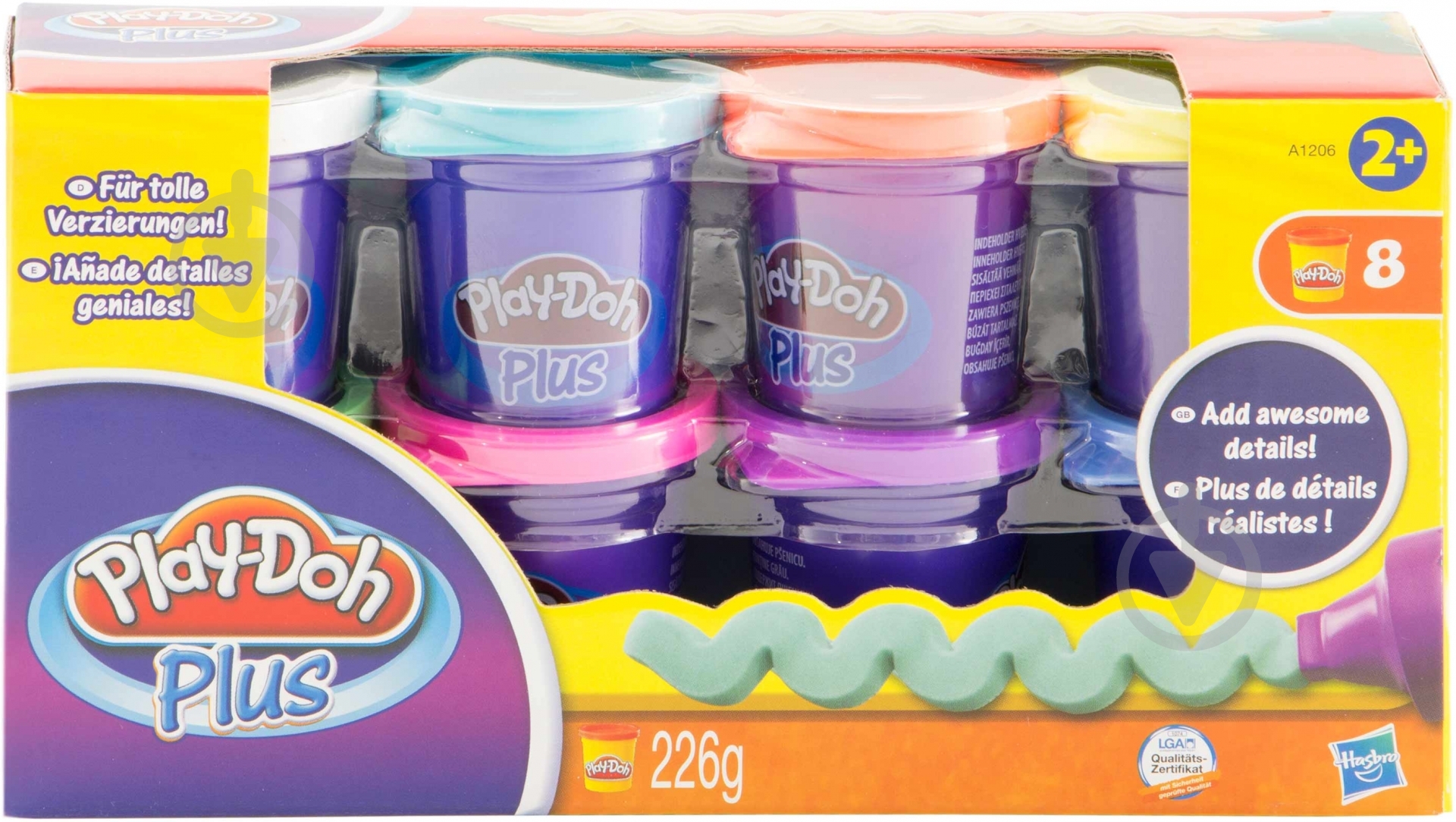 Набір для ліплення Play-Doh 8 баночок А1206 - фото 1