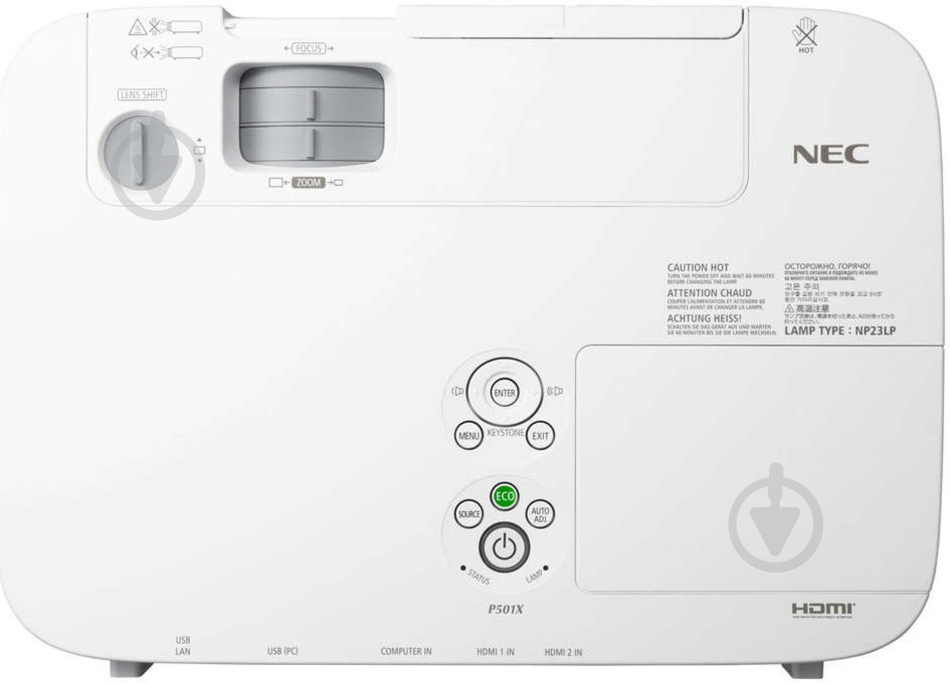 Проектор NEC P501XG (60003450) - фото 4