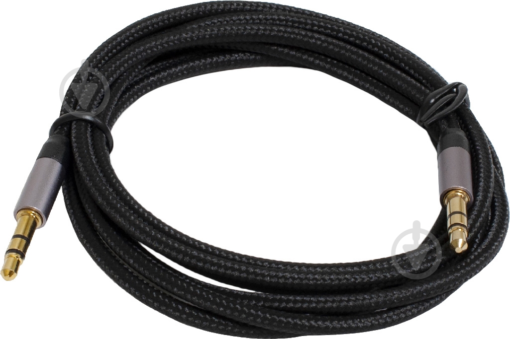 Кабель мультимедийный Patron Jack 3.5mm to jack 3.5mm M-M PN-MUL-J-J-12 1,2 м черный (CAB-PN-MUL-J-J-12) - фото 1 Кабель мультимедийный Patron Jack 3.5mm to jack 3.5mm M-M PN-MUL-J-J-12 1,2 м черный (CAB-PN-MUL-J-J-12) - фото 1