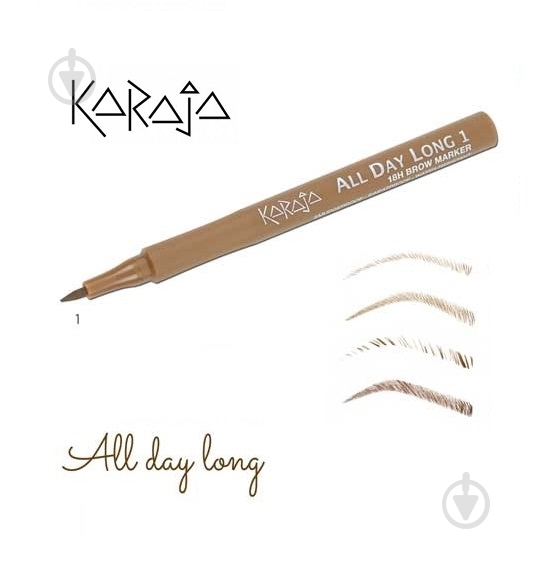 Маркер для бровей KARAJA All Day Lоng №1 1 мл - фото 1