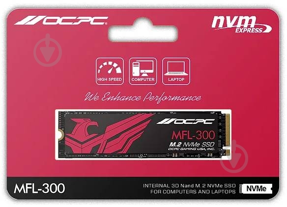 SSD-накопичувач OCPC 256GB M.2 PCI Express 3.0 x4 (SSDM2PCIEF256GB) - фото 2 SSD-накопичувач OCPC 256GB M.2 PCI Express 3.0 x4 (SSDM2PCIEF256GB) - фото 2