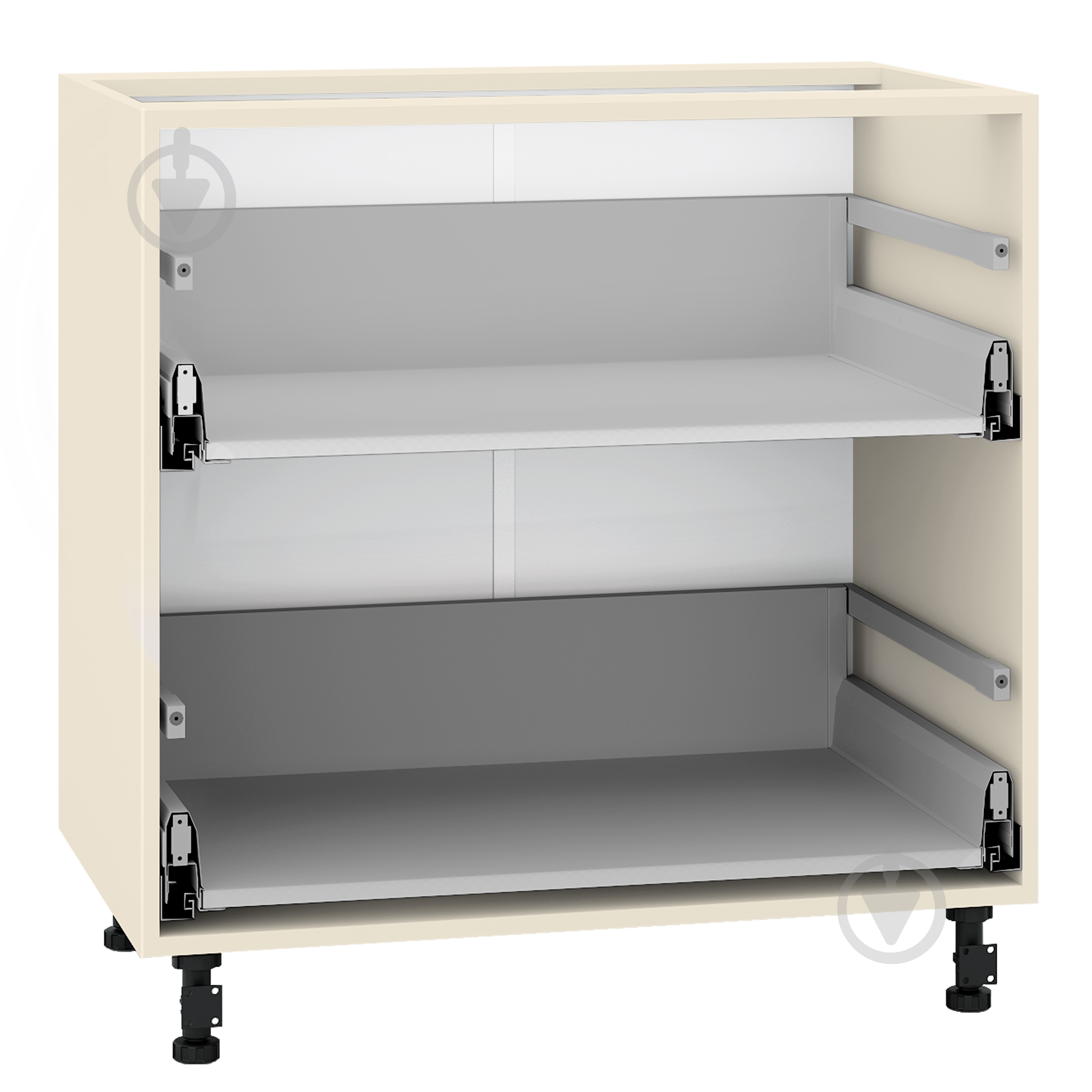 Тумба нижняя LuxeForm с 2 тандембоксами Hettich 800x820x507 мм крем - фото 1