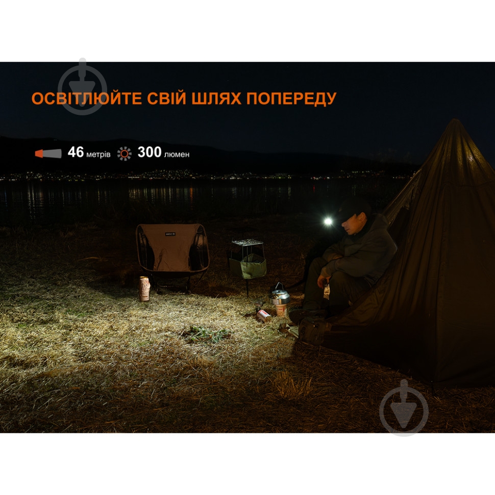 Фонарь Fenix Light 300 Lm черный E04RW - фото 8