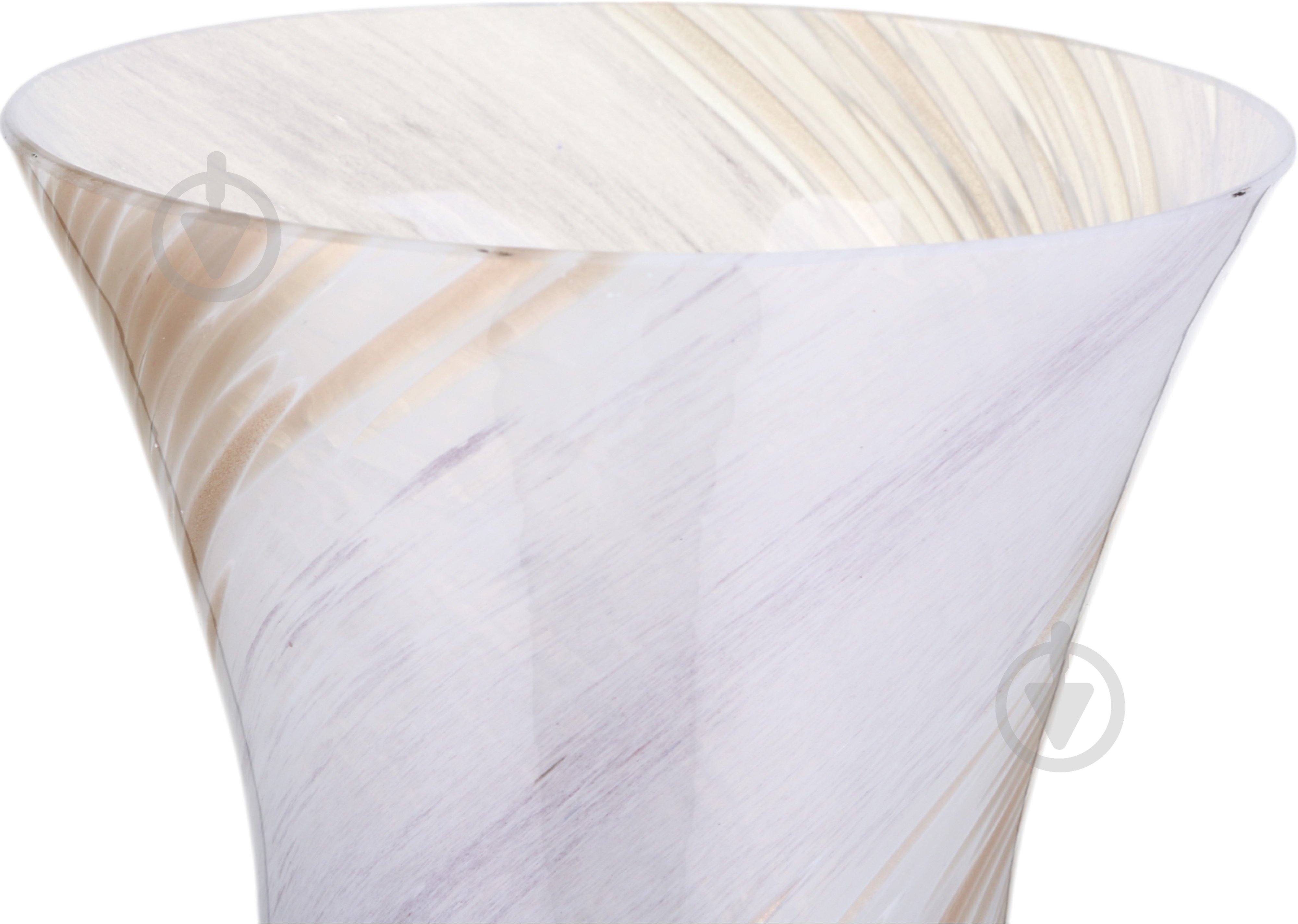 Ваза стеклянная Antonio Tammaro Twist D24 H55 55 см белая с лиловым VAS4490-1167 - фото 3 Ваза стеклянная Antonio Tammaro Twist D24 H55 55 см белая с лиловым VAS4490-1167 - фото 3