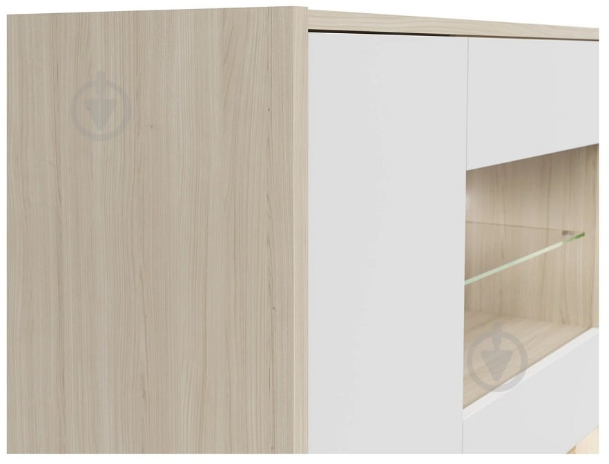 Вітрина BRW KIM 3д1W 950х1416х420 мм дуб ріва світлий / білий (S645-REG3D1W-DRJ/BI) - фото 7 Вітрина BRW KIM 3д1W 950х1416х420 мм дуб ріва світлий / білий (S645-REG3D1W-DRJ/BI) - фото 7