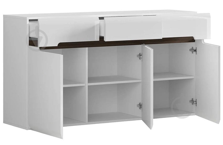 Комод BRW AZTECA TRIO 3д3ш 1500x840x410 мм /білий глянець (S504-KOM3D3S/8/15-BI/BIP) - фото 6 Комод BRW AZTECA TRIO 3д3ш 1500x840x410 мм /білий глянець (S504-KOM3D3S/8/15-BI/BIP) - фото 6