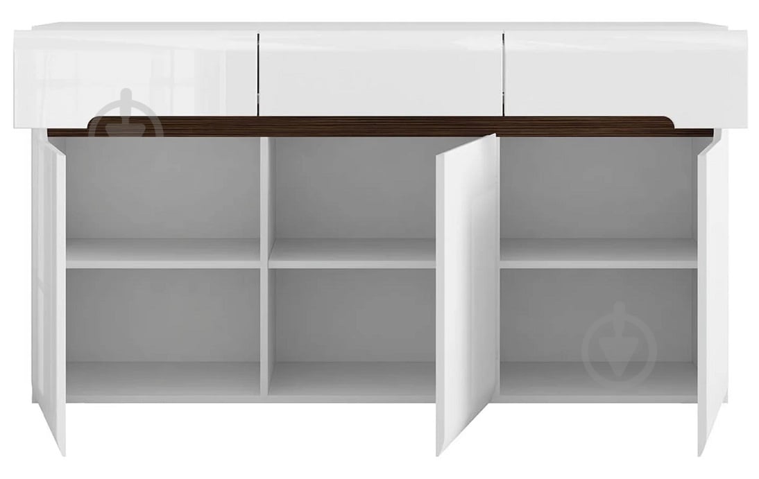 Комод BRW AZTECA TRIO 3д3ш 1500x840x410 мм /білий глянець (S504-KOM3D3S/8/15-BI/BIP) - фото 7 Комод BRW AZTECA TRIO 3д3ш 1500x840x410 мм /білий глянець (S504-KOM3D3S/8/15-BI/BIP) - фото 7