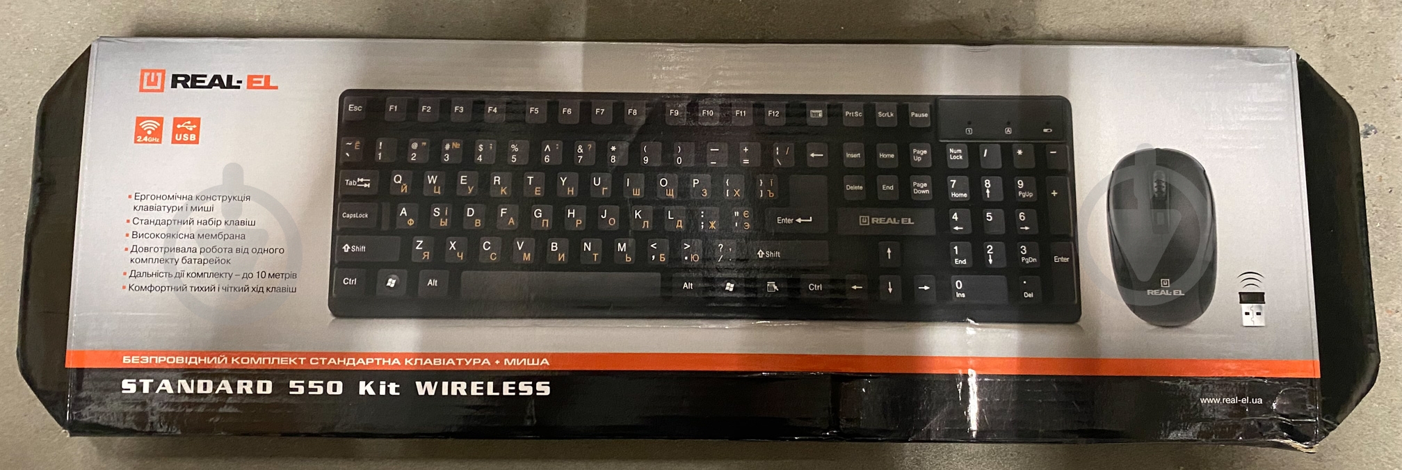 УЦЕНКА! комплект беспроводной Real-el Standard 550 Kit Wireless black (УЦ №167) - фото 11 УЦЕНКА! комплект беспроводной Real-el Standard 550 Kit Wireless black (УЦ №167) - фото 11
