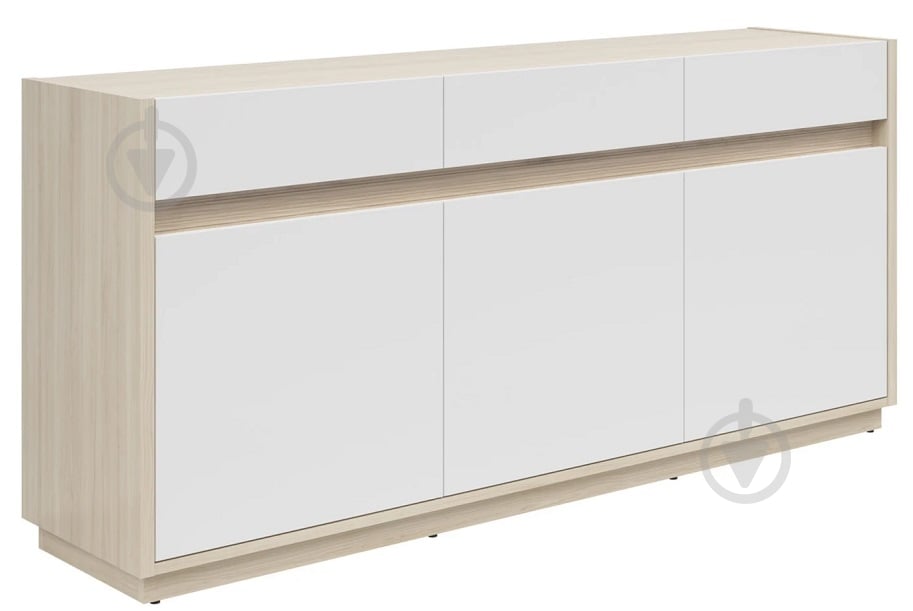 Комод BRW KIM 3д3ш 1720x808x420 мм дуб ріва світлий/білий (S645-KOM3D3S-DRJ/BI) - фото 1 Комод BRW KIM 3д3ш 1720x808x420 мм дуб ріва світлий/білий (S645-KOM3D3S-DRJ/BI) - фото 1