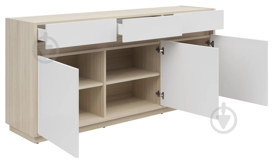 Комод BRW KIM 3д3ш 1720x808x420 мм дуб ріва світлий/білий (S645-KOM3D3S-DRJ/BI) - фото 5 Комод BRW KIM 3д3ш 1720x808x420 мм дуб ріва світлий/білий (S645-KOM3D3S-DRJ/BI) - фото 5