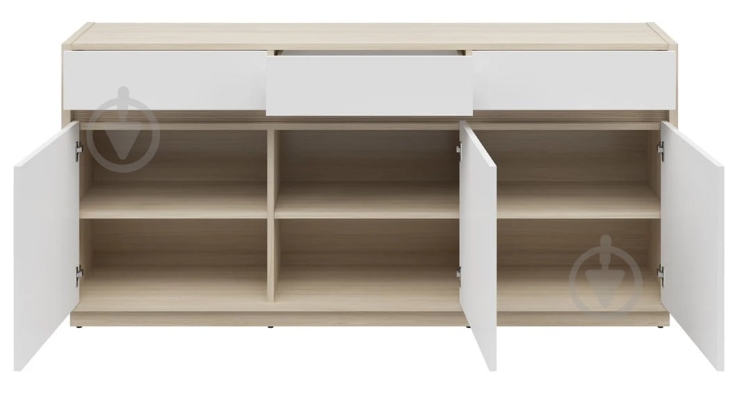 Комод BRW KIM 3д3ш 1720x808x420 мм дуб ріва світлий/білий (S645-KOM3D3S-DRJ/BI) - фото 6 Комод BRW KIM 3д3ш 1720x808x420 мм дуб ріва світлий/білий (S645-KOM3D3S-DRJ/BI) - фото 6