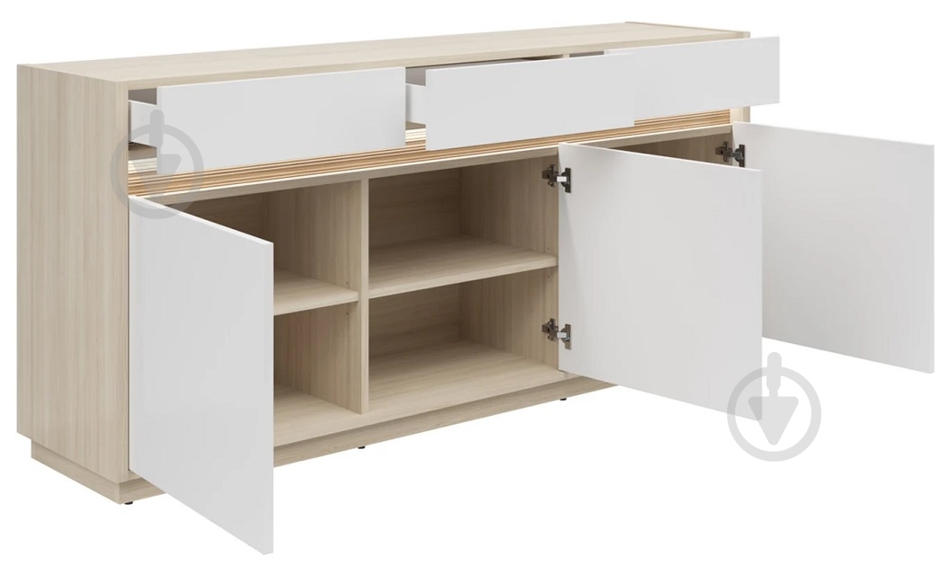 Комод BRW KIM 3д3ш 1720x808x420 мм дуб ріва світлий/білий (S645-KOM3D3S-DRJ/BI) - фото 7 Комод BRW KIM 3д3ш 1720x808x420 мм дуб ріва світлий/білий (S645-KOM3D3S-DRJ/BI) - фото 7