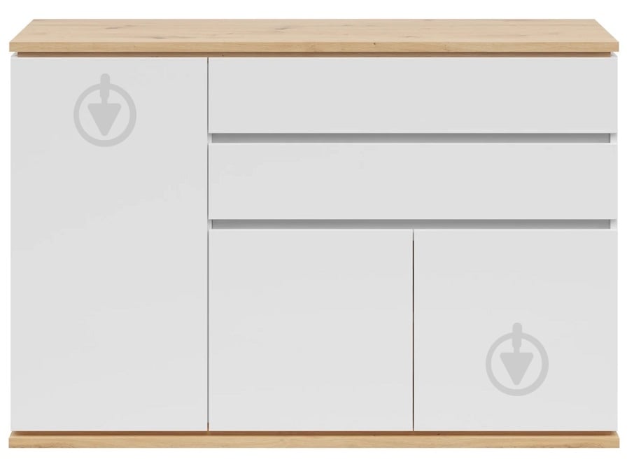 Комод BRW YAMAEL 3д2ш 1390x930x420 мм білий/дуб артізан (S570-KOM3D2S-BI/DASN) - фото 2 Комод BRW YAMAEL 3д2ш 1390x930x420 мм білий/дуб артізан (S570-KOM3D2S-BI/DASN) - фото 2