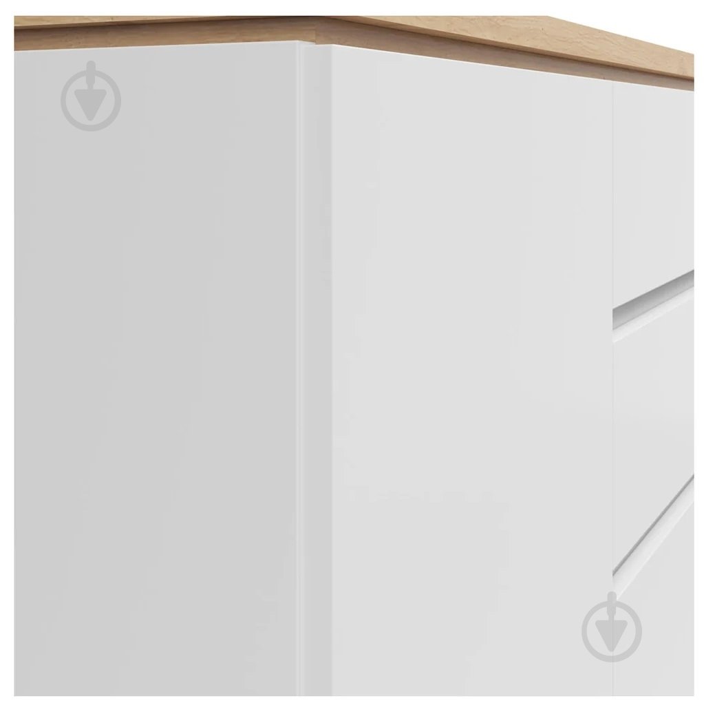 Комод BRW YAMAEL 3д2ш 1390x930x420 мм білий/дуб артізан (S570-KOM3D2S-BI/DASN) - фото 3 Комод BRW YAMAEL 3д2ш 1390x930x420 мм білий/дуб артізан (S570-KOM3D2S-BI/DASN) - фото 3