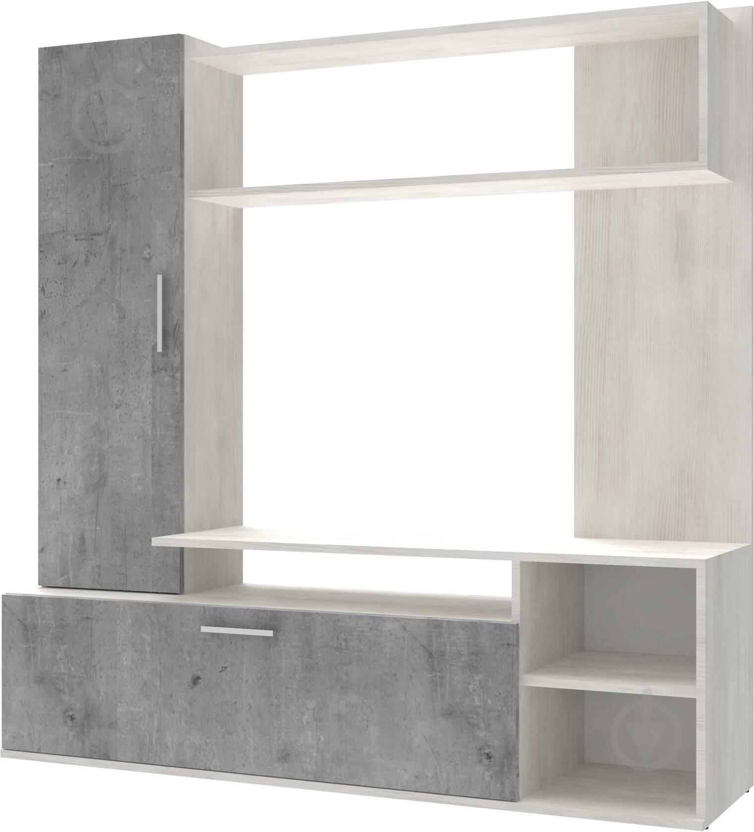 Стенка Кона Doros бетон/белый - фото 1 Стенка Кона Doros бетон/белый - фото 1