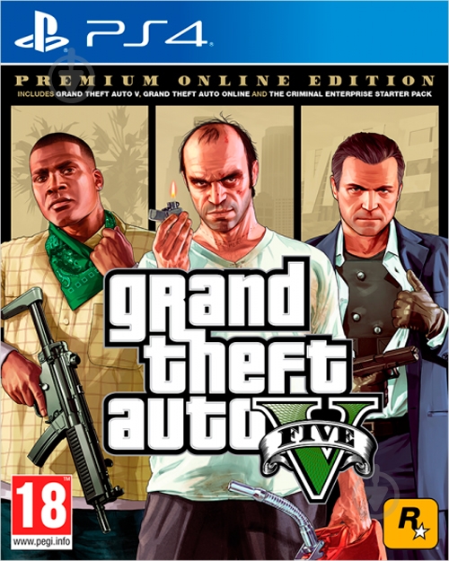 Гра Sony Grand Theft Auto V Premium Online Edition (PS4, російські субтитри) - фото 1