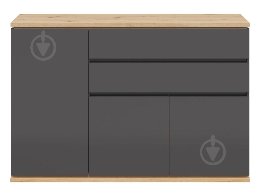Комод BRW YAMAEL 3д2ш 1390x930x420 мм графіт/дуб артізан (S570-KOM3D2S-GF/DASN) - фото 3 Комод BRW YAMAEL 3д2ш 1390x930x420 мм графіт/дуб артізан (S570-KOM3D2S-GF/DASN) - фото 3