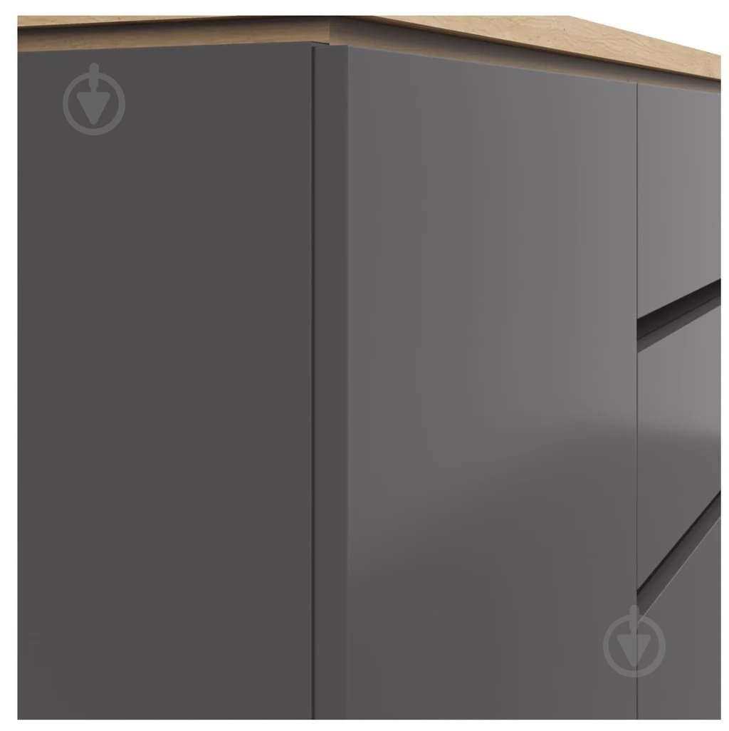 Комод BRW YAMAEL 3д2ш 1390x930x420 мм графіт/дуб артізан (S570-KOM3D2S-GF/DASN) - фото 2 Комод BRW YAMAEL 3д2ш 1390x930x420 мм графіт/дуб артізан (S570-KOM3D2S-GF/DASN) - фото 2