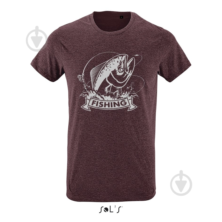 Футболка Sol's Regent fit Fishing 00553148/78M р. M теплый винно-красный - фото 1