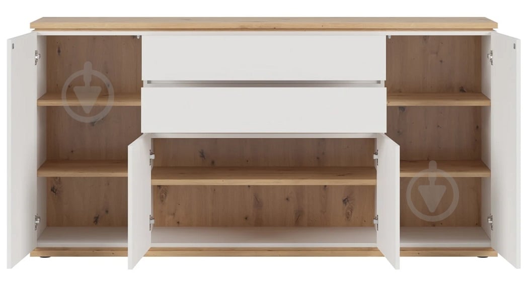 Комод BRW YAMAEL 4д2ш 1840x930x420 мм білий/дуб артізан (S570-KOM4D2S-BI/DASN) - фото 4 Комод BRW YAMAEL 4д2ш 1840x930x420 мм білий/дуб артізан (S570-KOM4D2S-BI/DASN) - фото 4