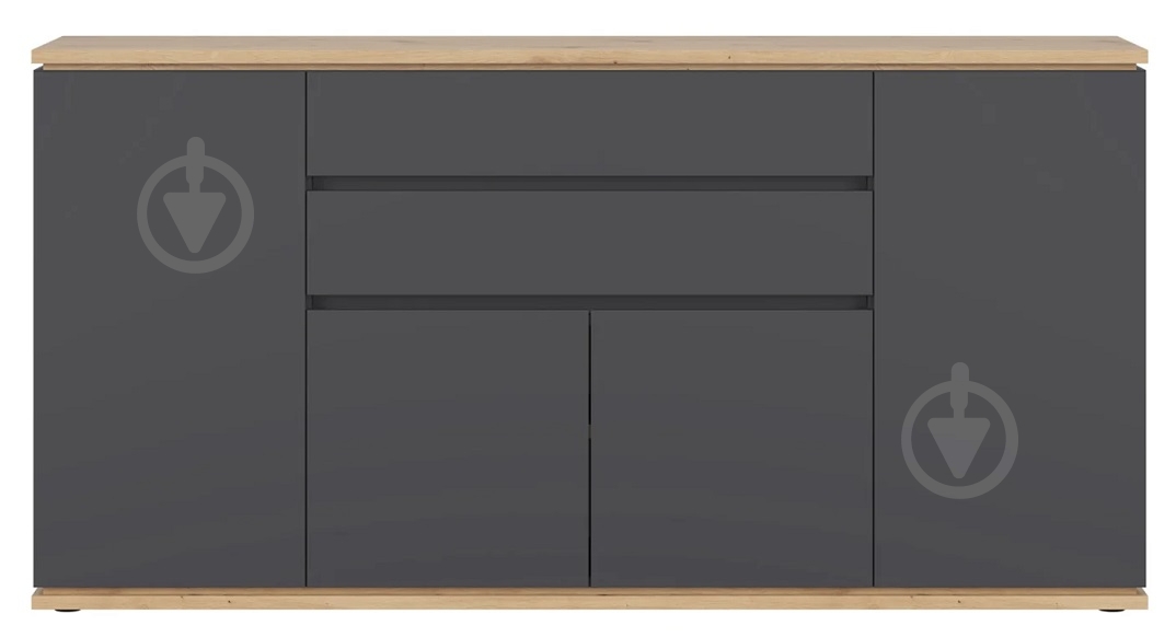 Комод BRW YAMAEL 4д2ш 1840x930x420 мм графіт/дуб артізан (S570-KOM4D2S-GF/DASN) - фото 2 Комод BRW YAMAEL 4д2ш 1840x930x420 мм графіт/дуб артізан (S570-KOM4D2S-GF/DASN) - фото 2
