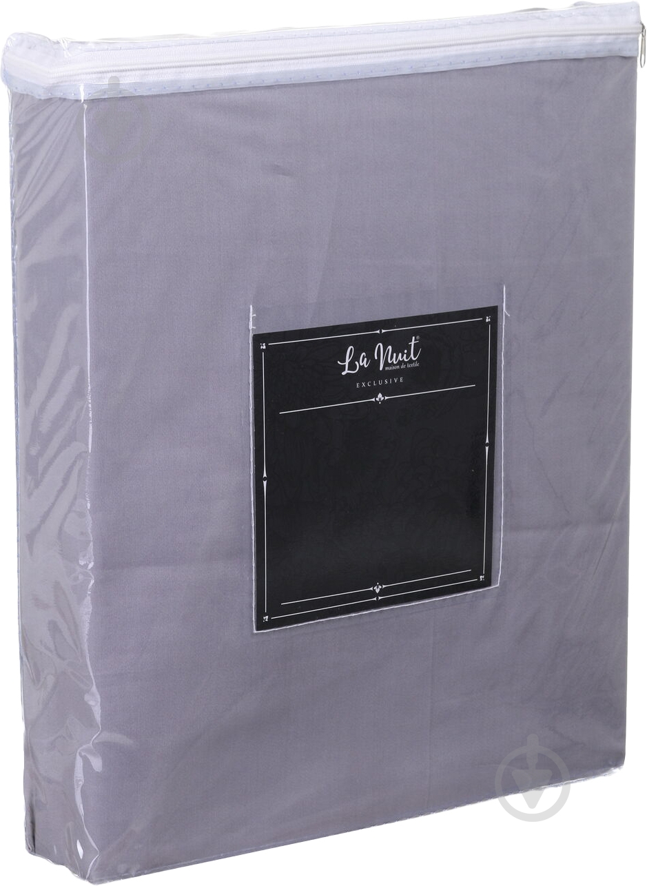 Комплект постільної білизни Stone Wash євро сірий - фото 4