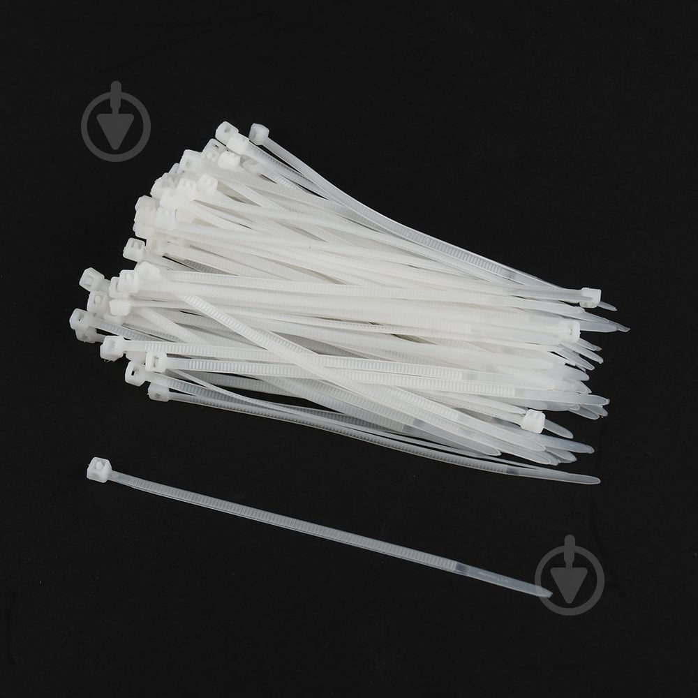 Стяжка кабельная Cablexpert NYT-150/25, 150 мм / 2.5 мм 100 шт. белый - фото 2 Стяжка кабельная Cablexpert NYT-150/25, 150 мм / 2.5 мм 100 шт. белый - фото 2