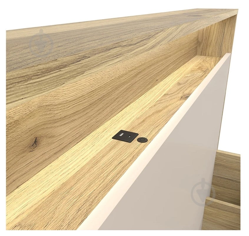 Кровать BRW 160 DALVA 160x200 см дуб маувелла/кашемир - фото 7 Кровать BRW 160 DALVA 160x200 см дуб маувелла/кашемир - фото 7