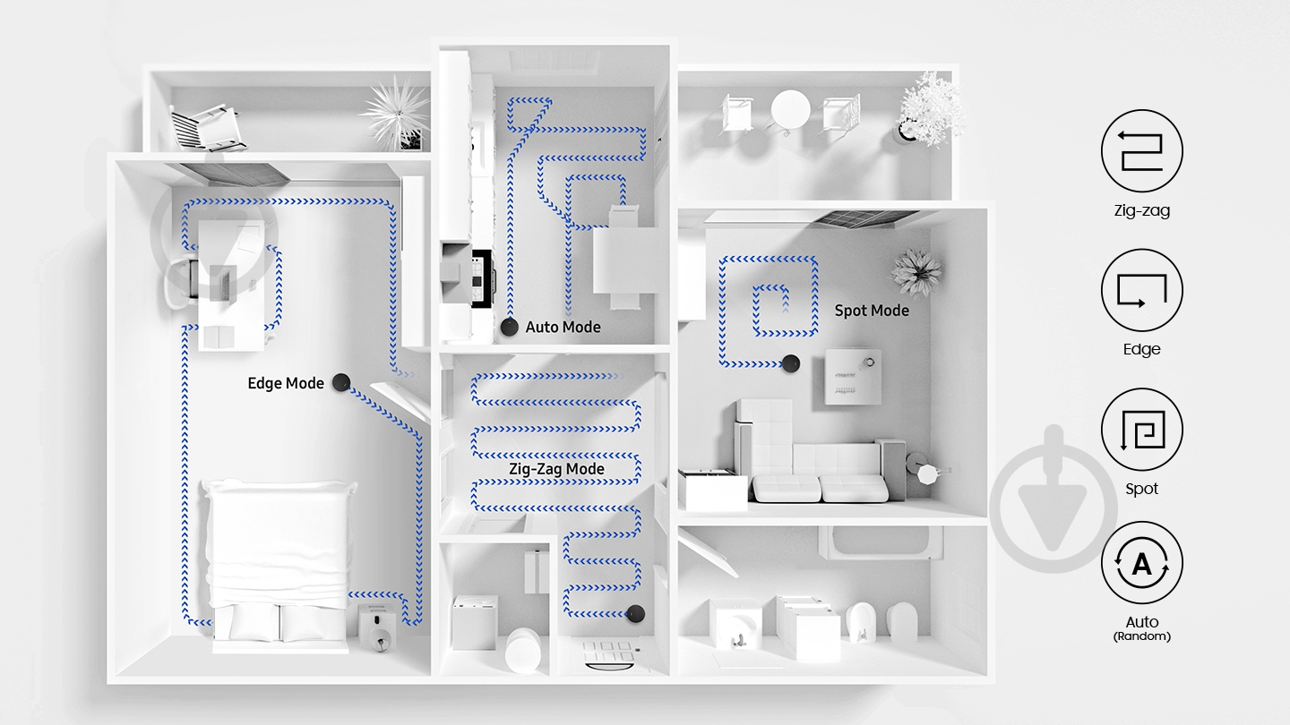 Робот-пылесос Samsung VR05R5050WK/EV black - фото 9