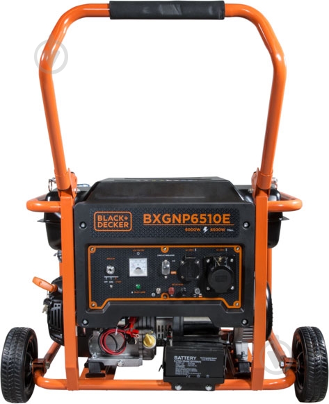 Генератор бензиновый Black+Decker BXGNP6510E 6 кВт / 6,5 кВт 230 В 6806428 - фото 1