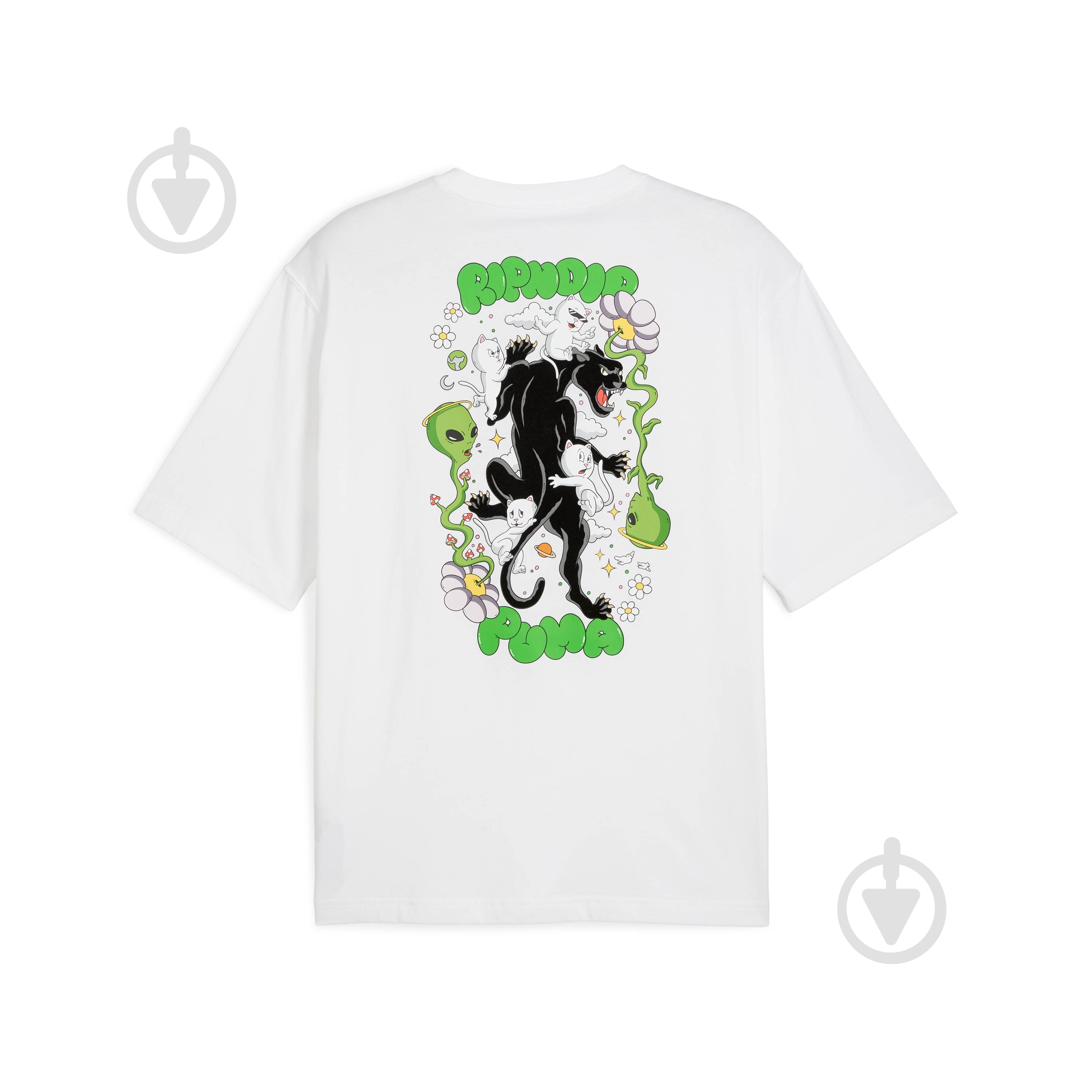 Футболка Puma PUMA X RIPNDIP Boxy Graphic Tee 63241302 р.XL белый - фото 7