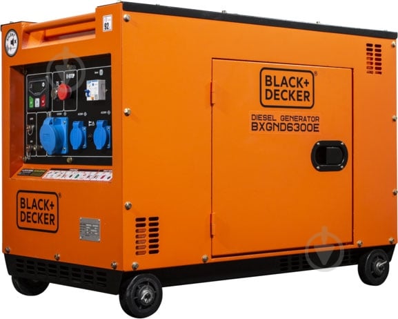 Генератор дизельный Black+Decker BXGND6300E 6 кВт / 6,3 кВт 230 В 6813624 - фото 6 Генератор дизельный Black+Decker BXGND6300E 6 кВт / 6,3 кВт 230 В 6813624 - фото 6