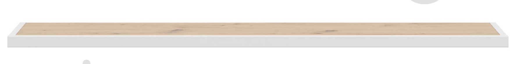 Полиця BRW GAP 1400x250x50 мм білий/дуб артізан (S572-POL-DASN/BI-FMIX70-KPL01) - фото 2 Полиця BRW GAP 1400x250x50 мм білий/дуб артізан (S572-POL-DASN/BI-FMIX70-KPL01) - фото 2