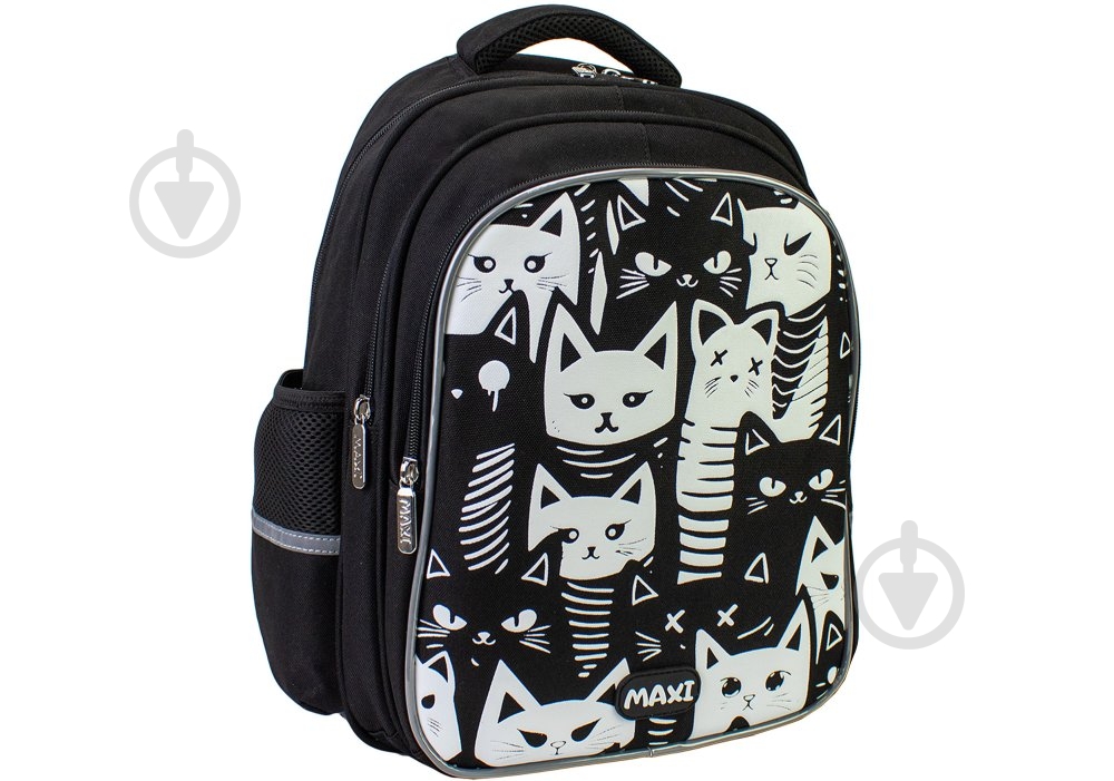 Рюкзак школьный Maxi 15" 2 отделения коты MX85420 - фото 1 Рюкзак школьный Maxi 15" 2 отделения коты MX85420 - фото 1