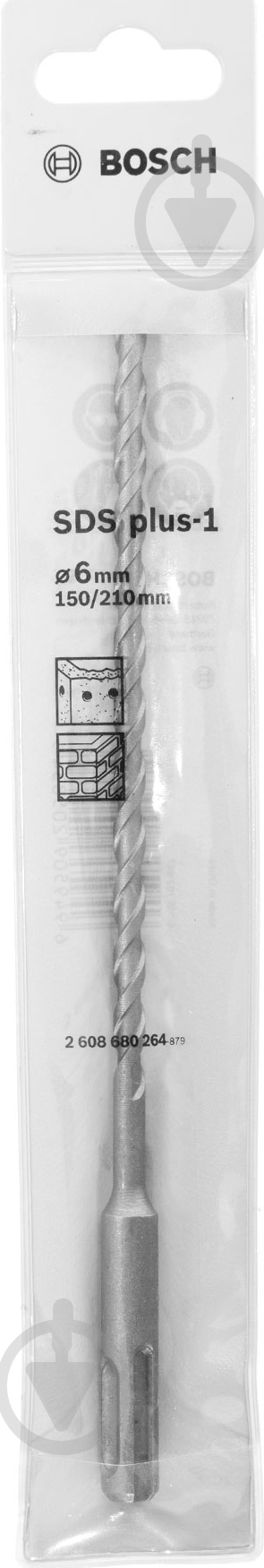 Бур Bosch 1 SDS-plus 6x150 мм 210 мм 2608680264 - фото 3