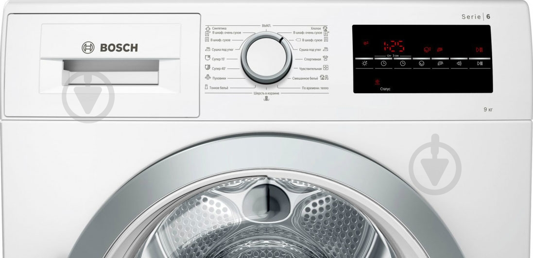 Сушильная машина Bosch WTG86401OE - фото 4 Сушильная машина Bosch WTG86401OE - фото 4
