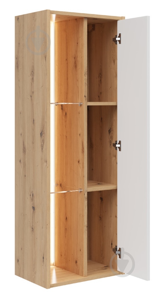 Стелаж BRW GAP 1д 1400х470х370 мм дуб артізан/білий (S572-SFW1D-DASN/BI-FMIX70-KPL01) - фото 5 Стелаж BRW GAP 1д 1400х470х370 мм дуб артізан/білий (S572-SFW1D-DASN/BI-FMIX70-KPL01) - фото 5