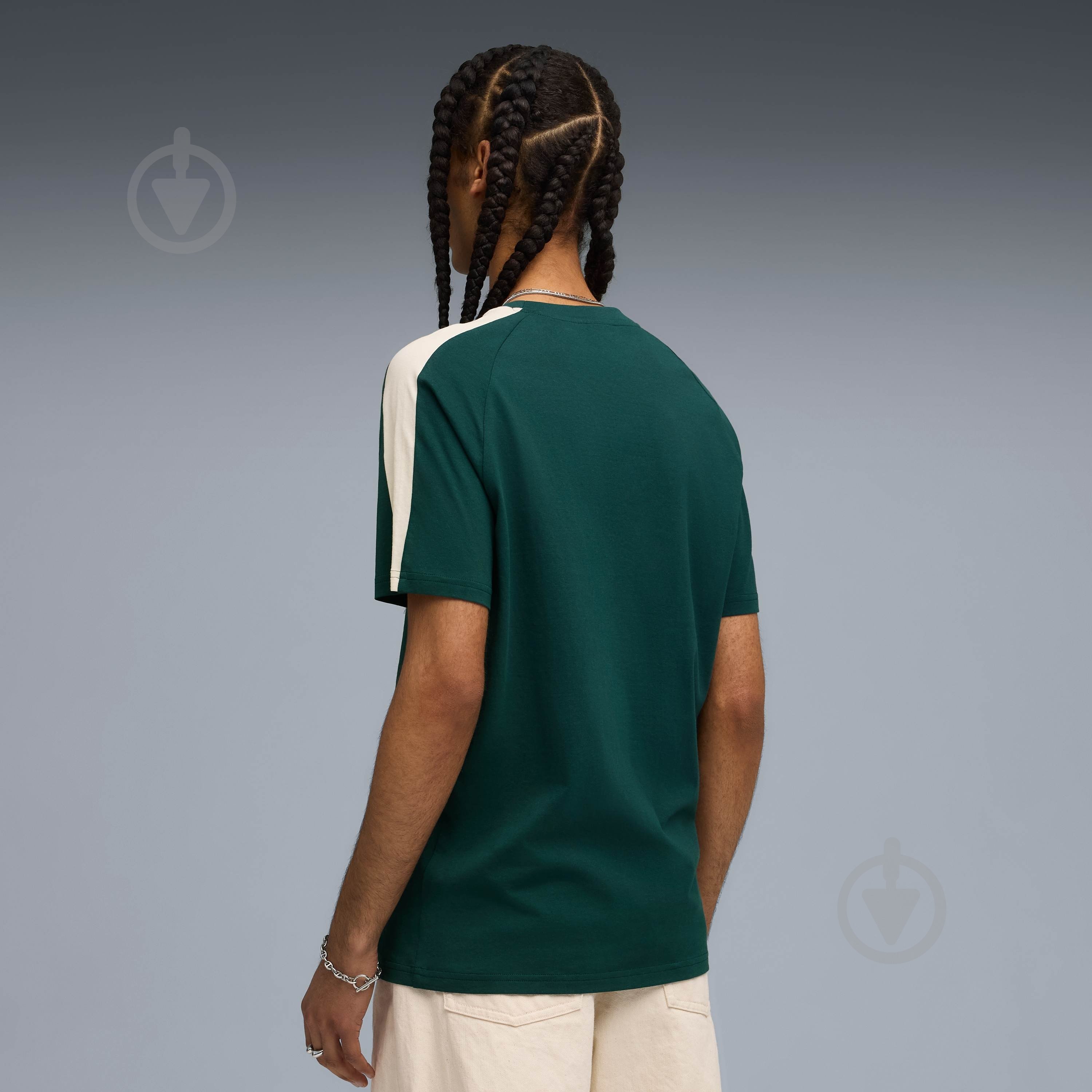 Футболка Puma T7 Tee 62959275 р.XL зеленый - фото 2 Футболка Puma T7 Tee 62959275 р.XL зеленый - фото 2