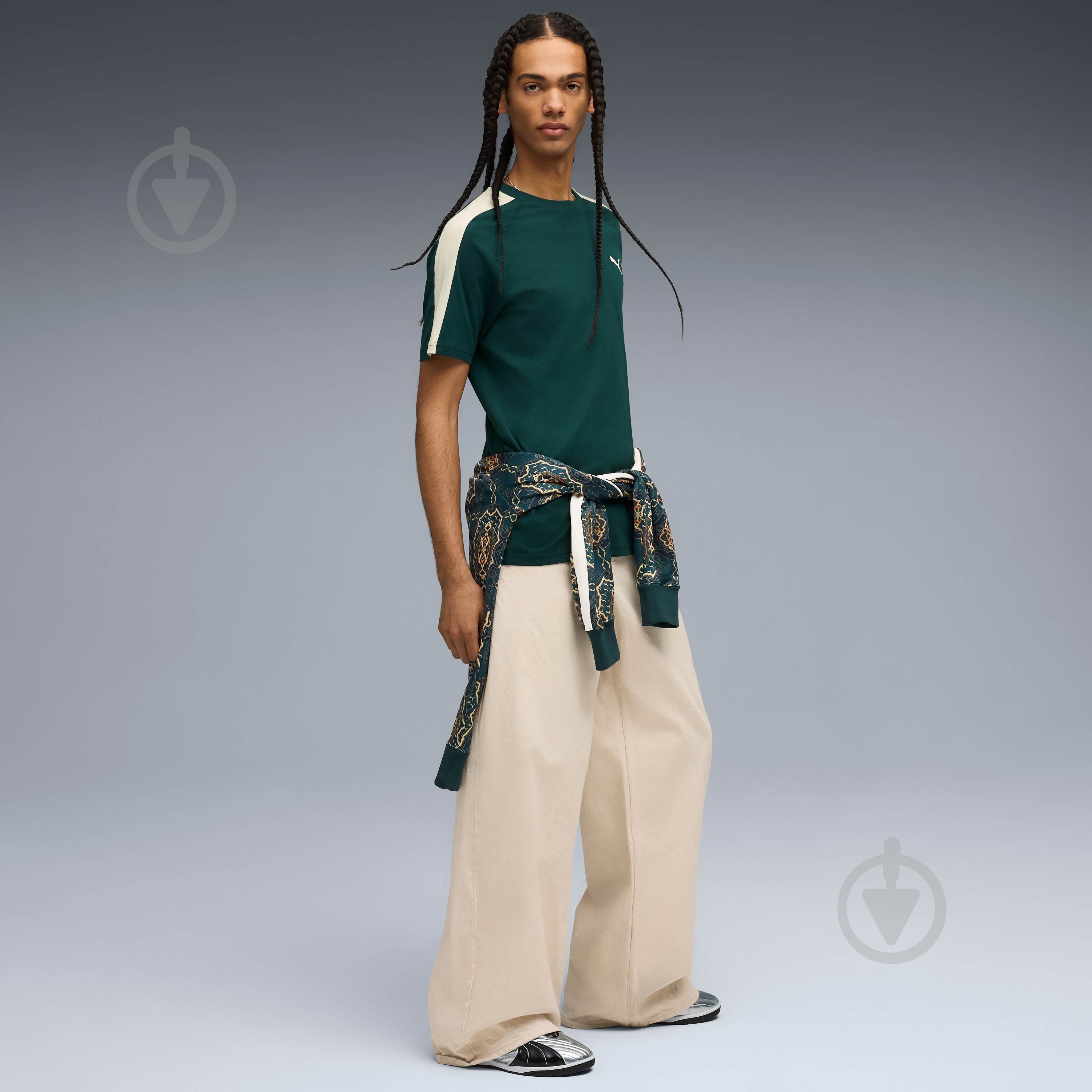 Футболка Puma T7 Tee 62959275 р.XL зеленый - фото 5 Футболка Puma T7 Tee 62959275 р.XL зеленый - фото 5