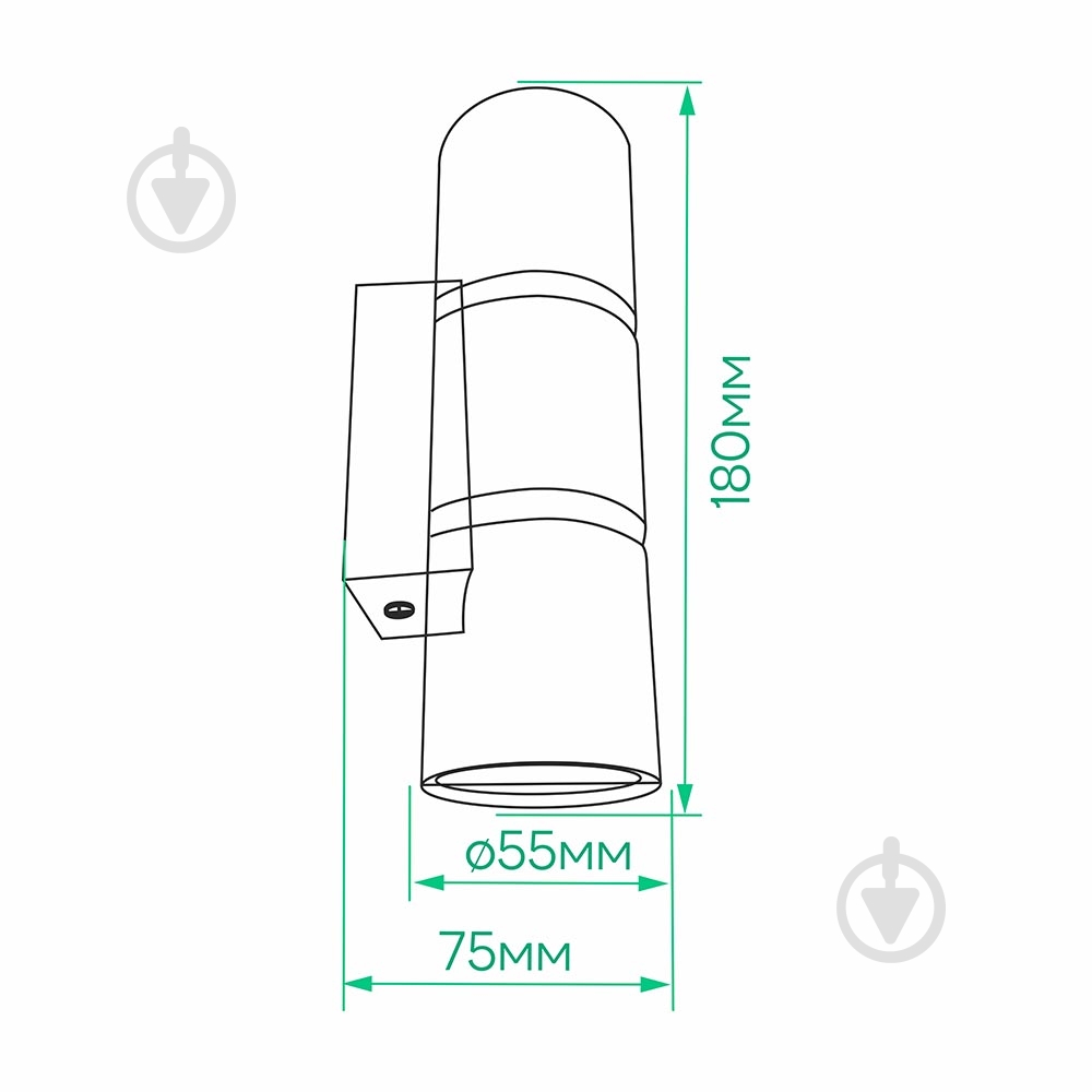 Світильник настінний ARDERO GU10 чорний/хром ML389-2 b - фото 3