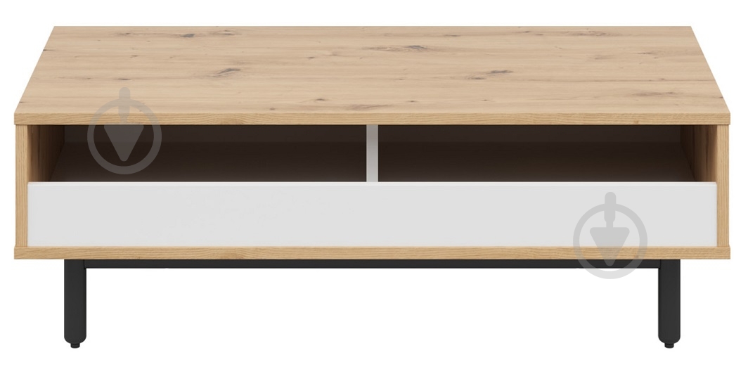 Стіл журнальний BRW GAP 1100x600x380 мм білий/ дуб артізан (S572-LAW-DASN/BI/RAL7021-FMIX70-KPL01) - фото 2 Стіл журнальний BRW GAP 1100x600x380 мм білий/ дуб артізан (S572-LAW-DASN/BI/RAL7021-FMIX70-KPL01) - фото 2
