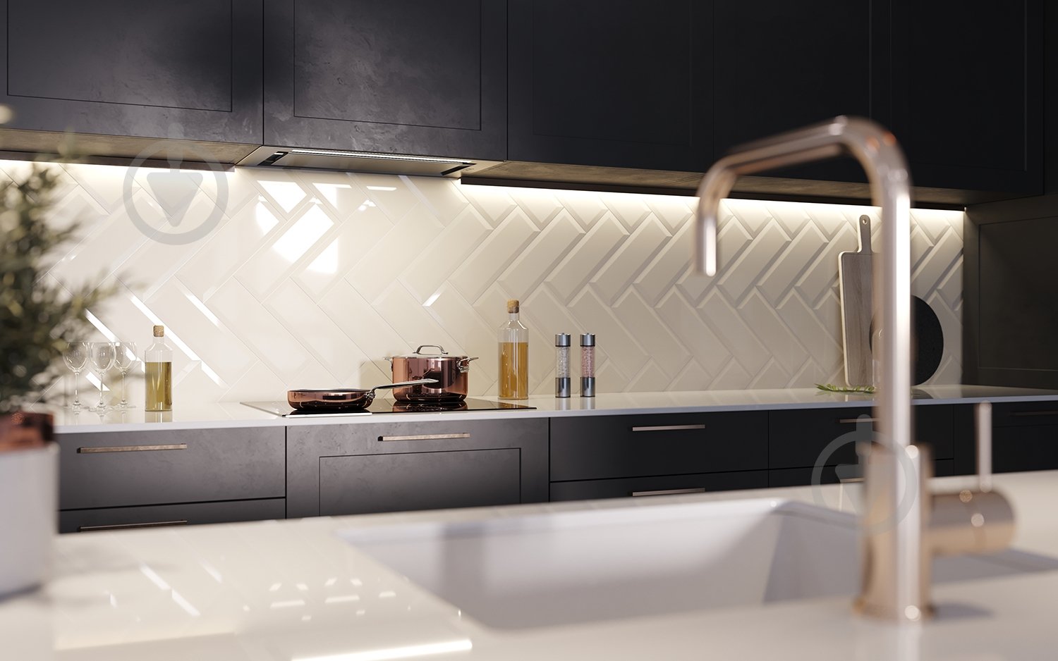 Плитка Golden Tile The Wall beige 10x30 см - фото 3