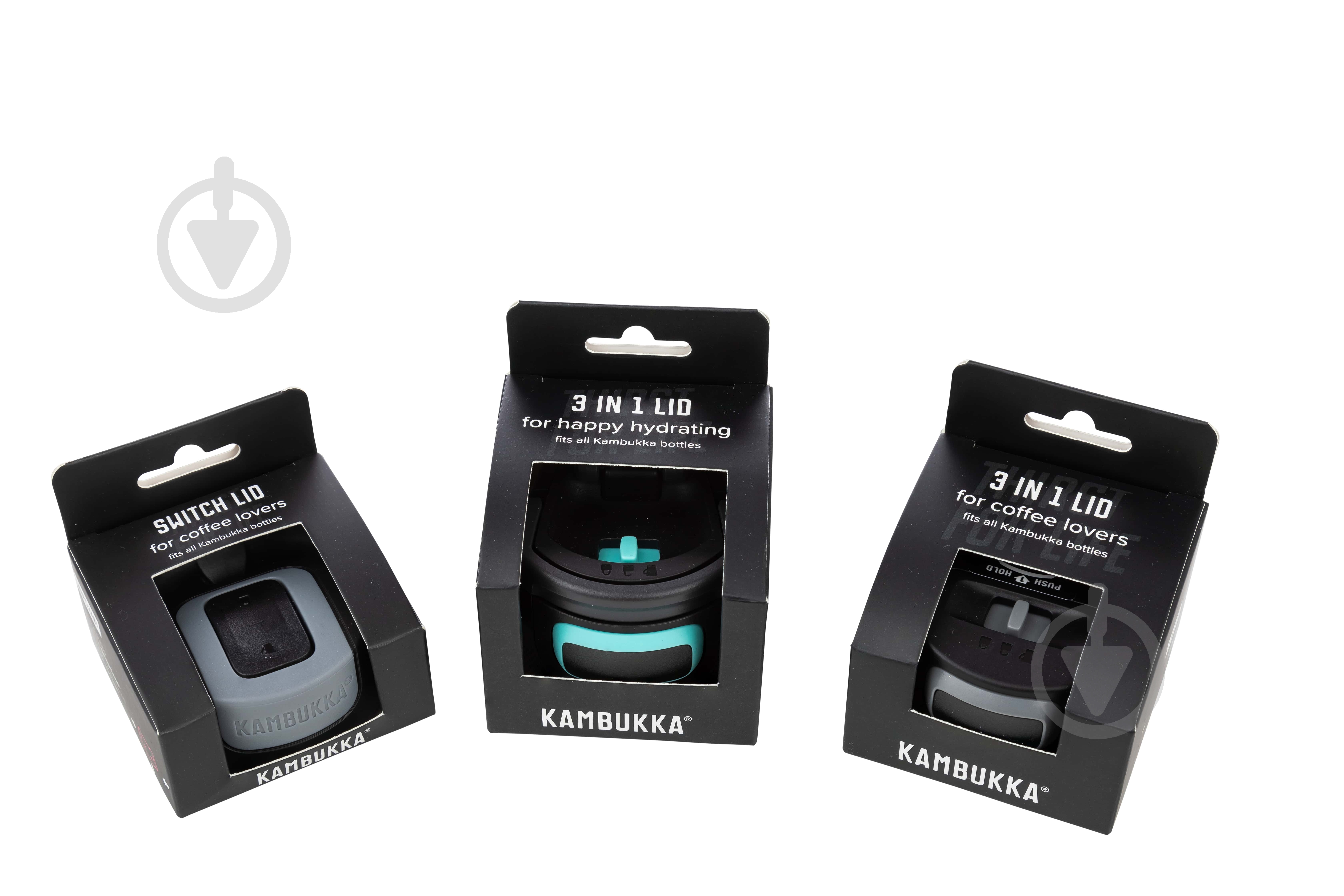 Кришка Kambukka Switch з технологією Snapclean чорна - фото 5