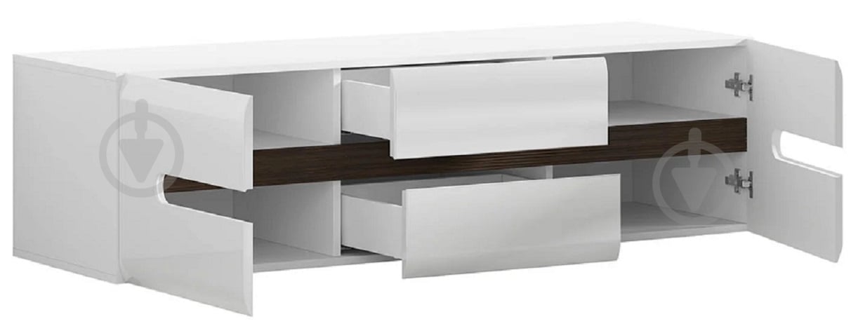 Тумба під ТВ BRW AZTECA TRIO 2д2ш 1500x430x470 мм білий глянець(S504-RTV2D2S/4/15-BI/BIP) - фото 6 Тумба під ТВ BRW AZTECA TRIO 2д2ш 1500x430x470 мм білий глянець(S504-RTV2D2S/4/15-BI/BIP) - фото 6