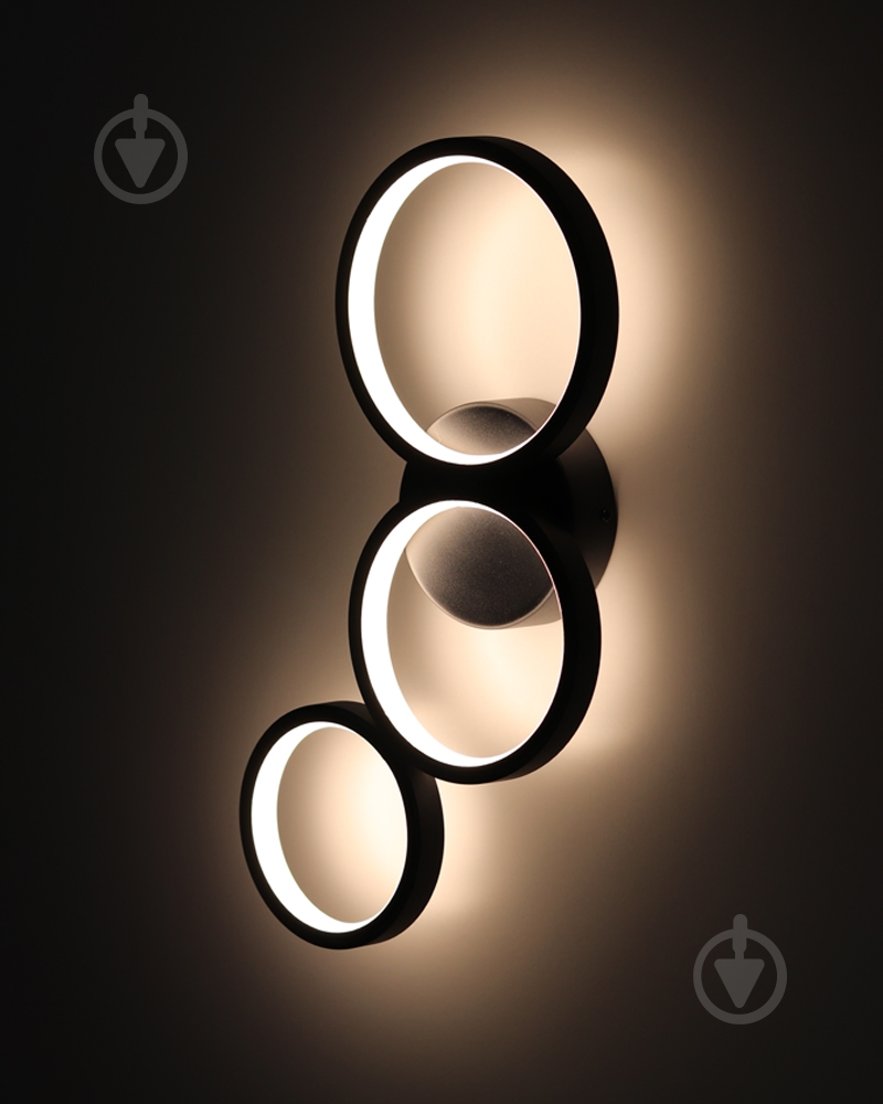 Світильник настінний Goldlux Flamenco LED-модуль чорний 331038 - фото 5