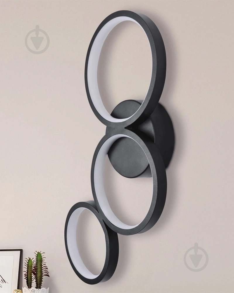 Світильник настінний Goldlux Flamenco LED-модуль чорний 331038 - фото 7