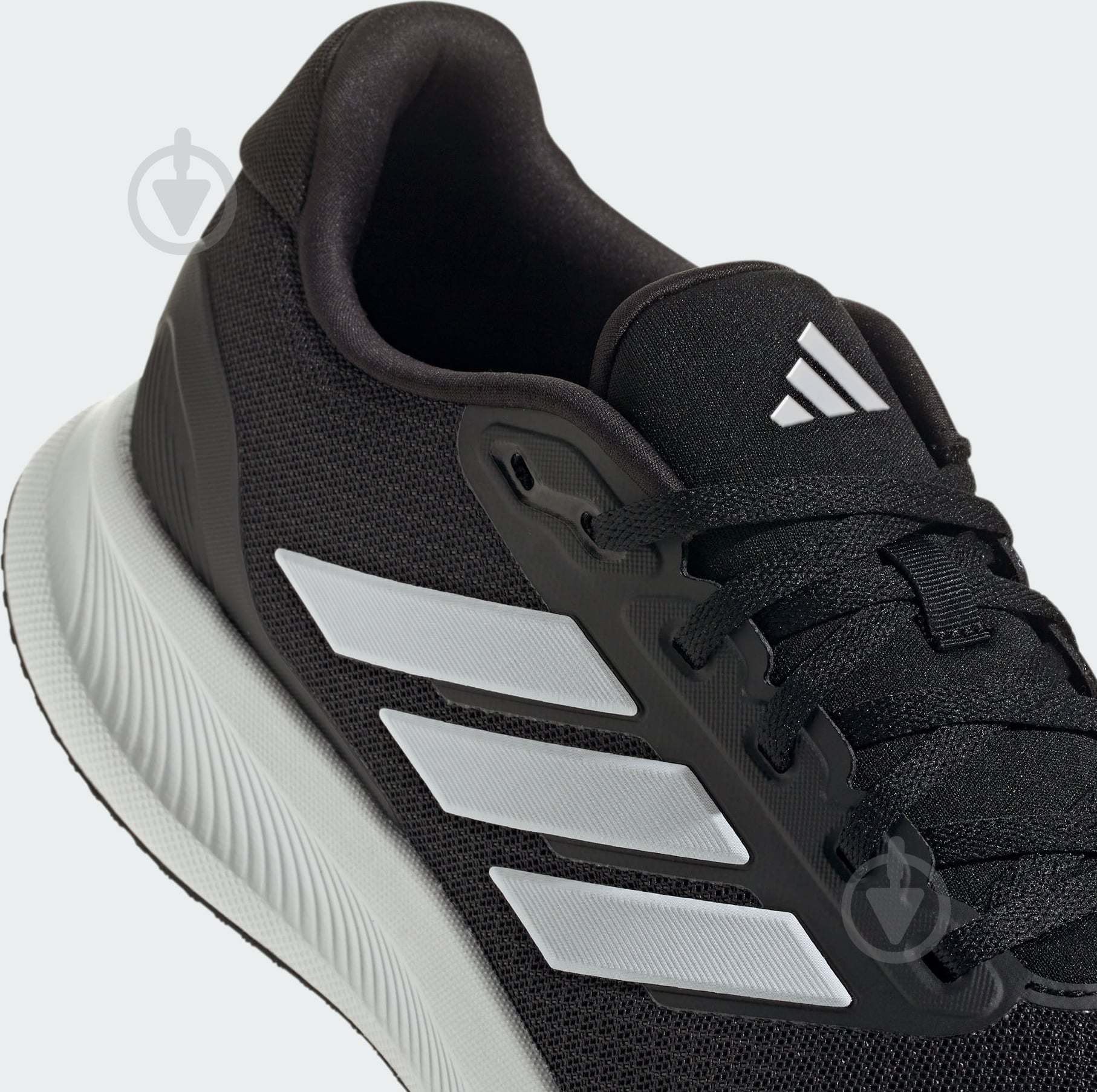 Кросівки чоловічі Adidas Runfalcon 5 Wide IE0552 р.42 чорні - фото 8